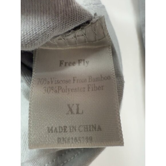 Free Fly Mens Lightweight Bamboo Hoodie Sz XL Gray Stretch Pullover Thumb Holes - Picture 7 of 10